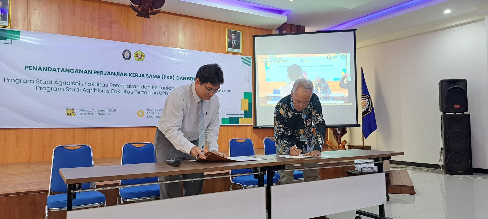 Penandatanganan Dokumen Kerjasama dengan Fakultas Peternakan dan Pertanian Universitas Diponegoro
