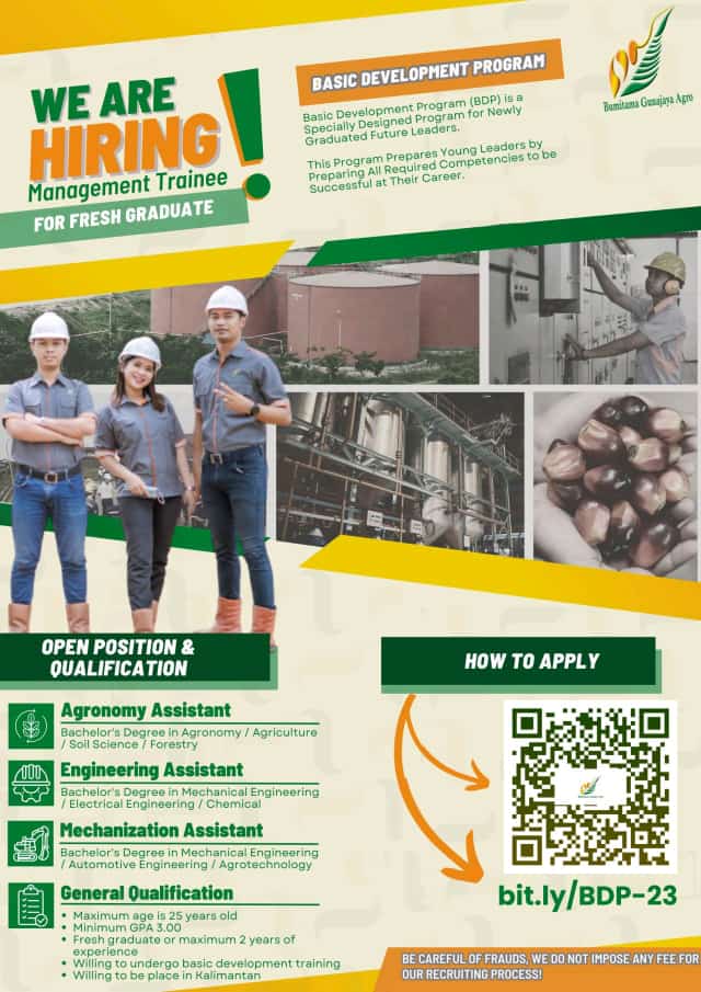 We Are Hiring Management Trainee