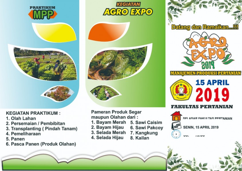 Agroexpo Mpp Semarak Dan Sukses Fakultas Pertanian Upn Veteran