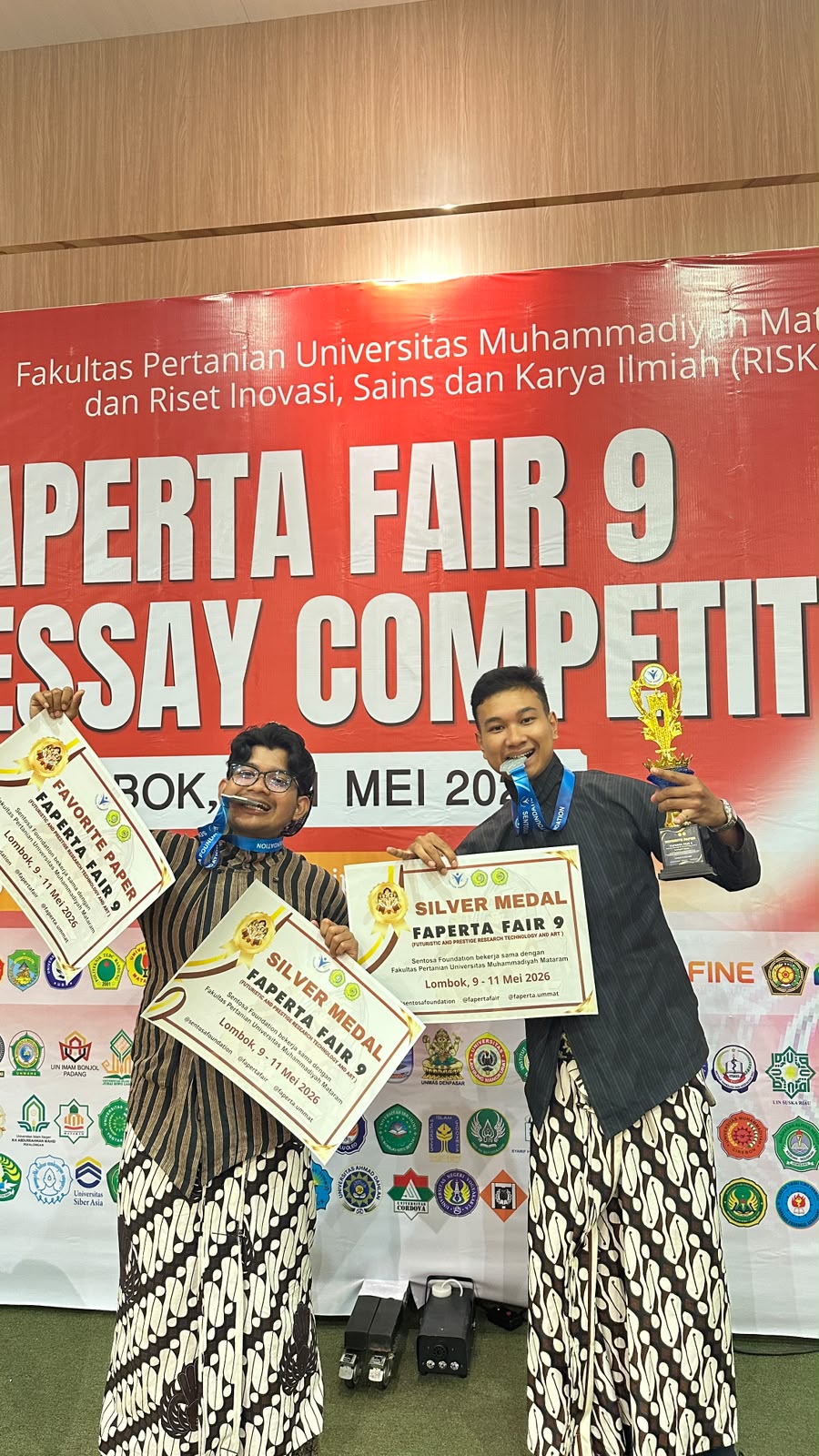 Mahasiswa Fakultas Pertanian UPN “Veteran” Yogyakarta Raih Silver Medal dan Favorit Paper pada Lomba Essay Nasional FAPERTA FAIR 9