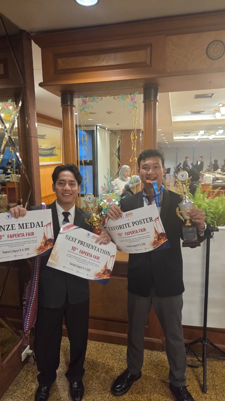 Mahasiswa Fakultas Pertanian UPN “Veteran” Yogyakarta Raih Tiga Prestasi pada International Essay Competition 10th Faperta Fair di Thailand