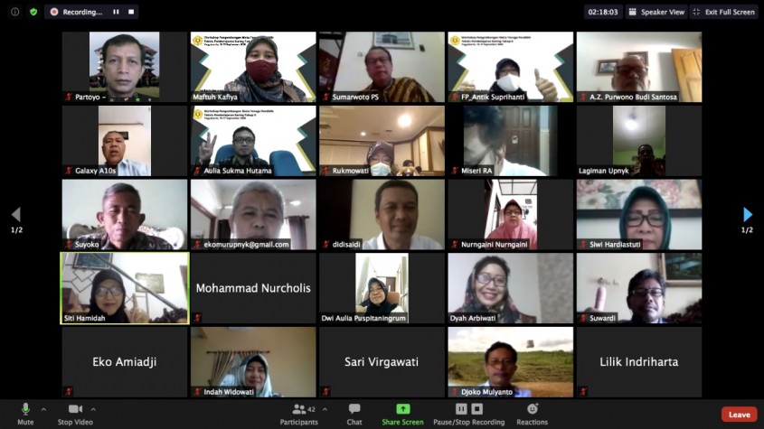 FP UPN VYK menyelengarakan Workshop e-Learning Spada Wimaya secara Daring dan Luring