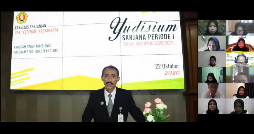 Prosesi Yudisium Fakultas Pertanian Periode I TA 2020/2021