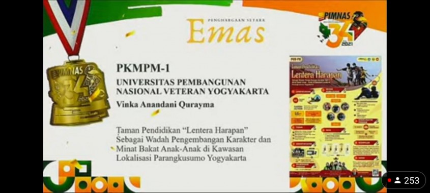 Selamat, Dosen dan mahasiswa dari FP  beserta Tim menjuarai PIMNAS 2021