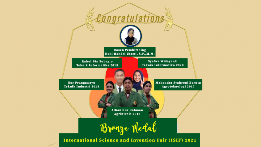 Tim UPNVYK meraih prestasi internasional dalam acara International Science and Invention Fair 2021