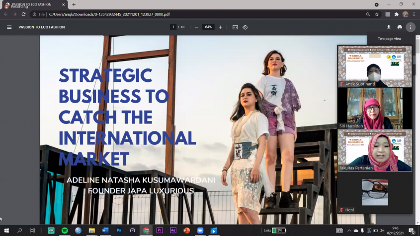 FP mengadakan Webinar Business Series#2 