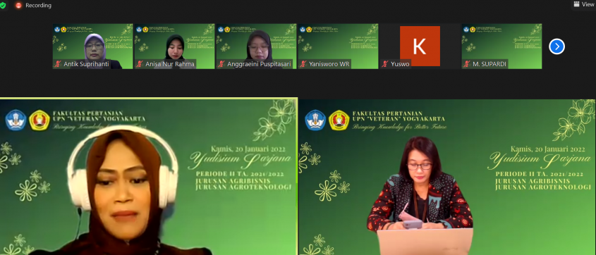 Prosesi Yudisium Sarjana Pertanian Periode II TA 2021/2022