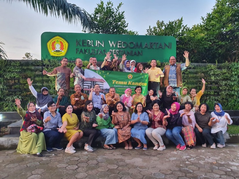 Paseduluran Faperta 82 83 pada 28 Mei 2022 di Kebun Wedomartani