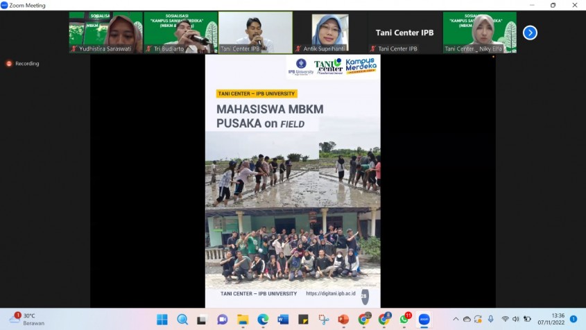 Sosialisasi Kampus Sawah Merdeka; Kolaborasi FP UPNVY - IPB dan Tani Center