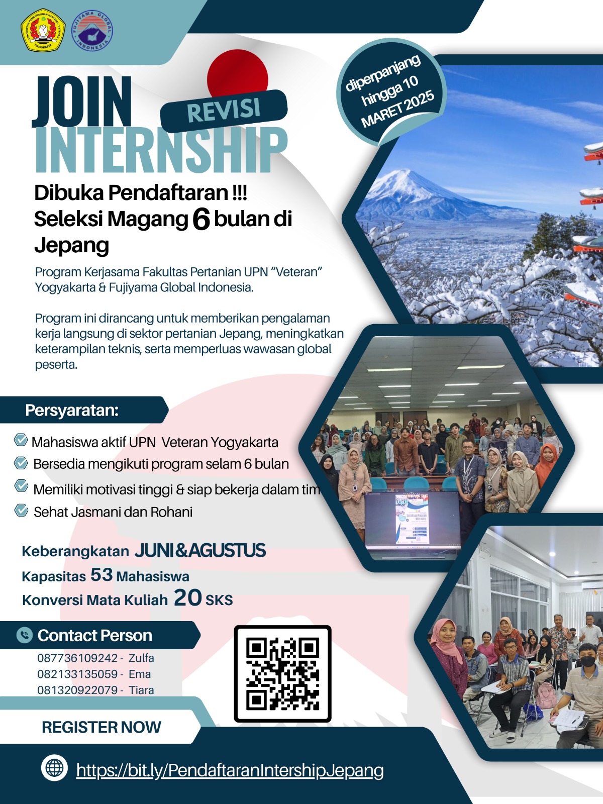 PENDAFTARAN PROGRAM INTERNSHIP KE JEPANG 