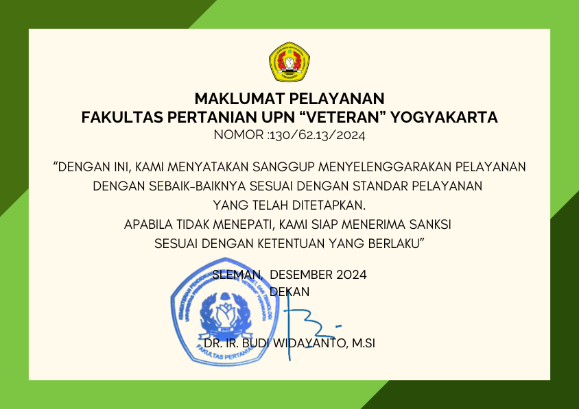 PPID Service 'Maklumat' at the Faculty of Agriculture